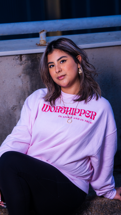 PINK Worshipper In Spirit and In Truth Sweatshirt